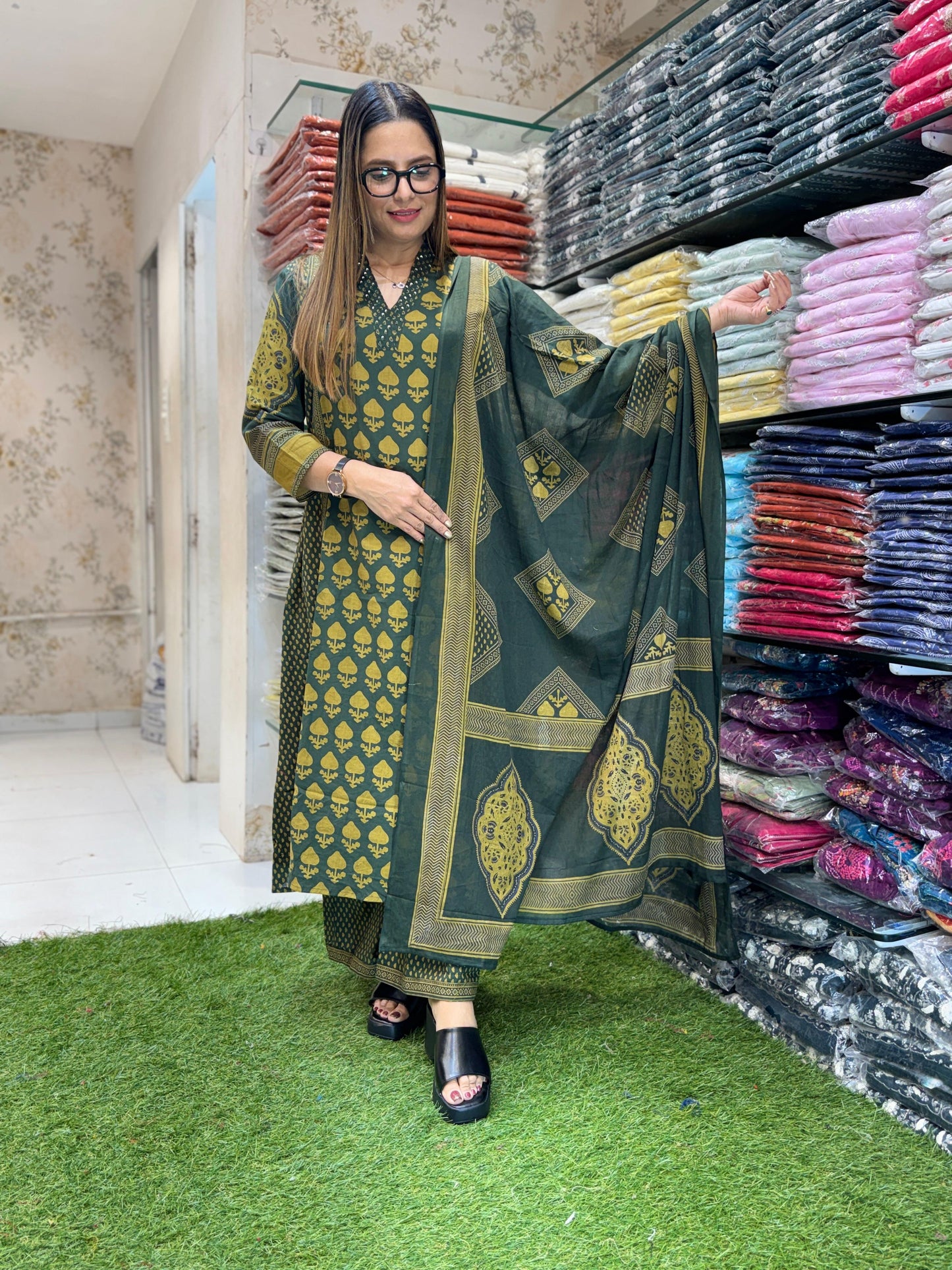 Cotton Green 3pc Set