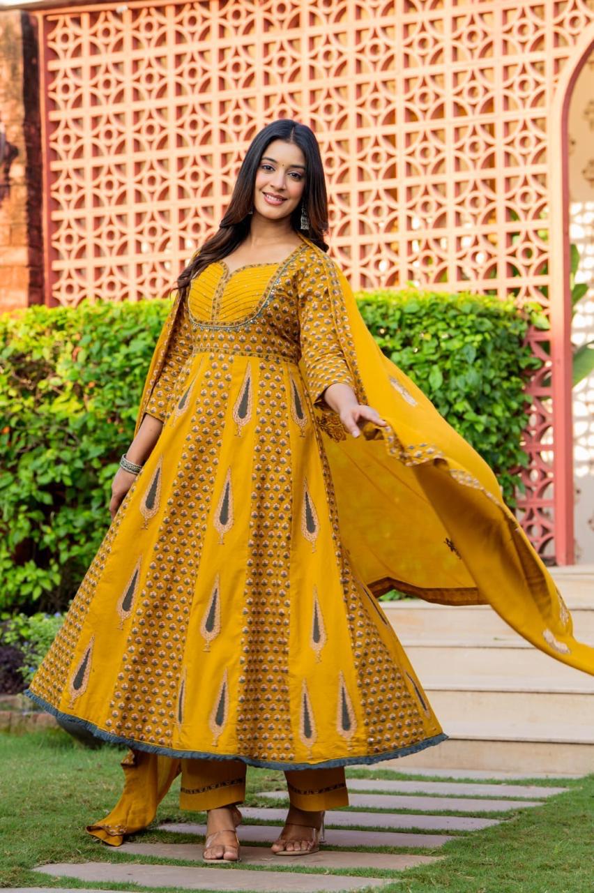 Cotton Yellow 3pc Set