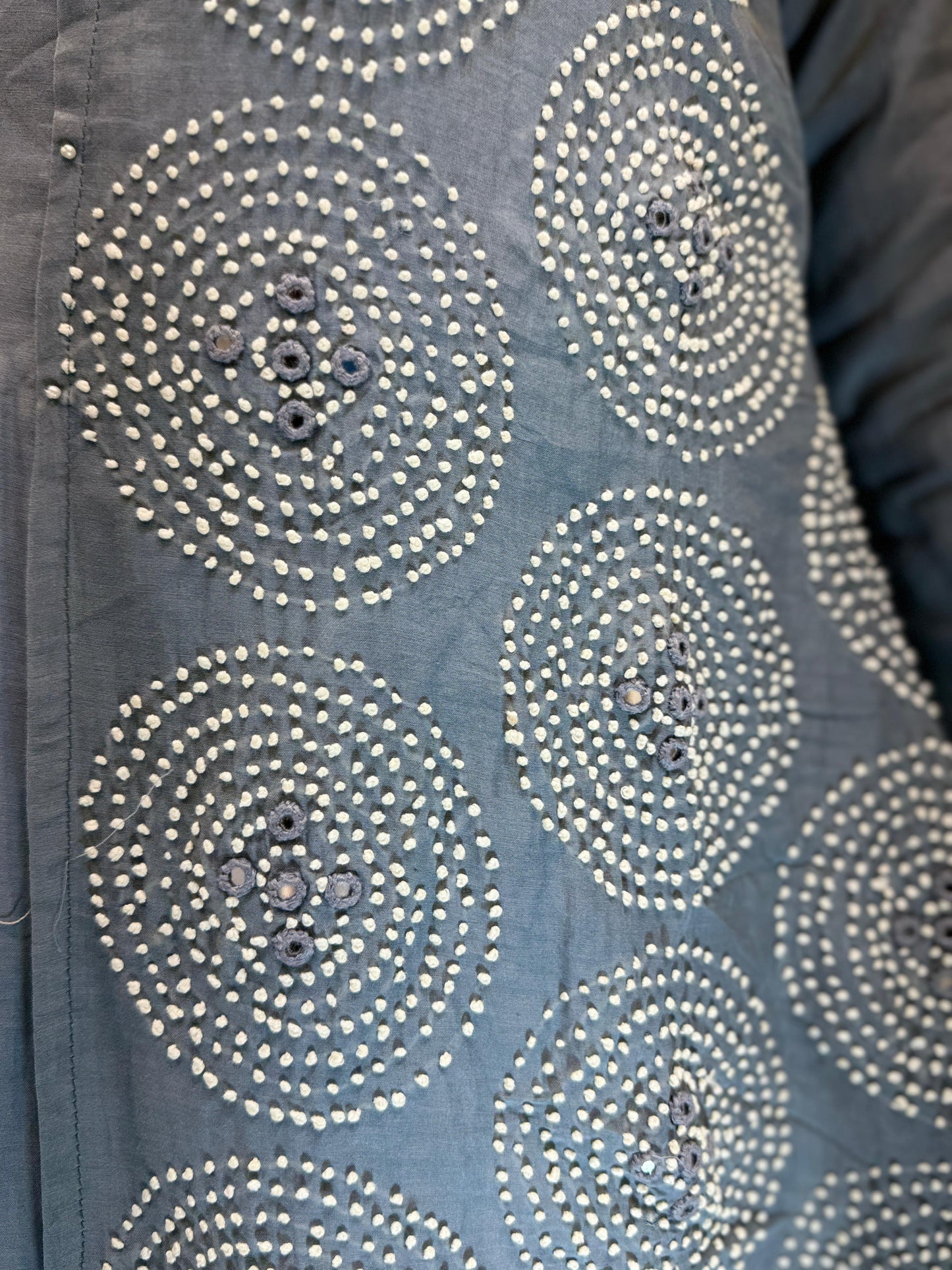 Banaras Mull Chanderi Gray 2pc Set