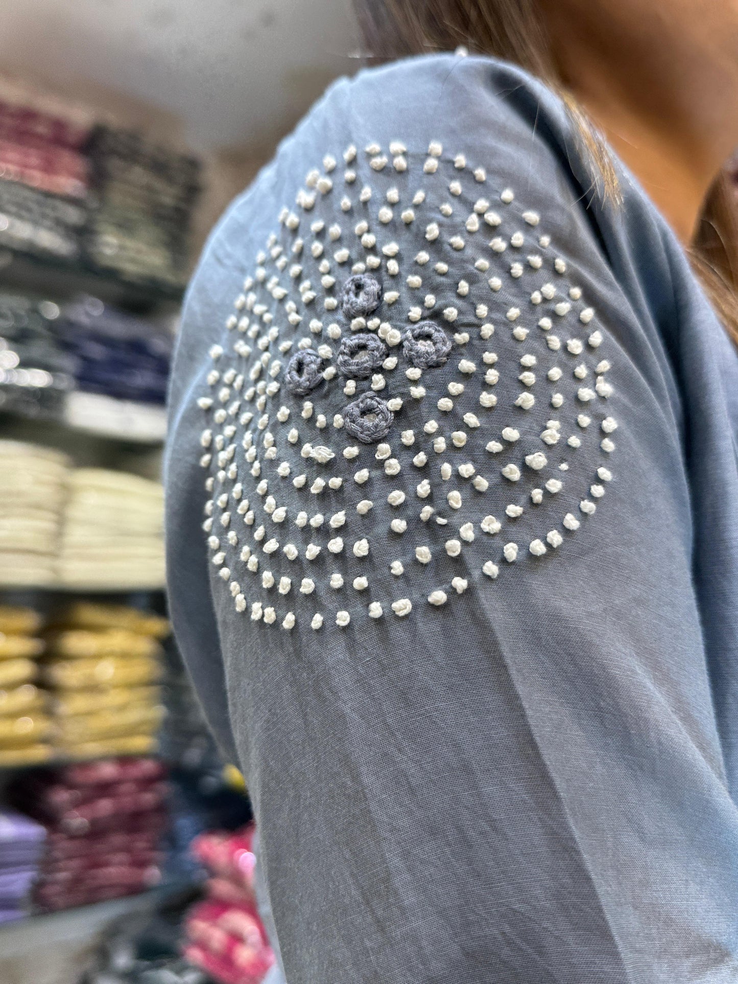 Banaras Mull Chanderi Gray 2pc Set