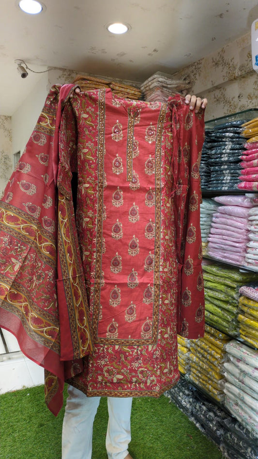 Cotton Red 3pc Set