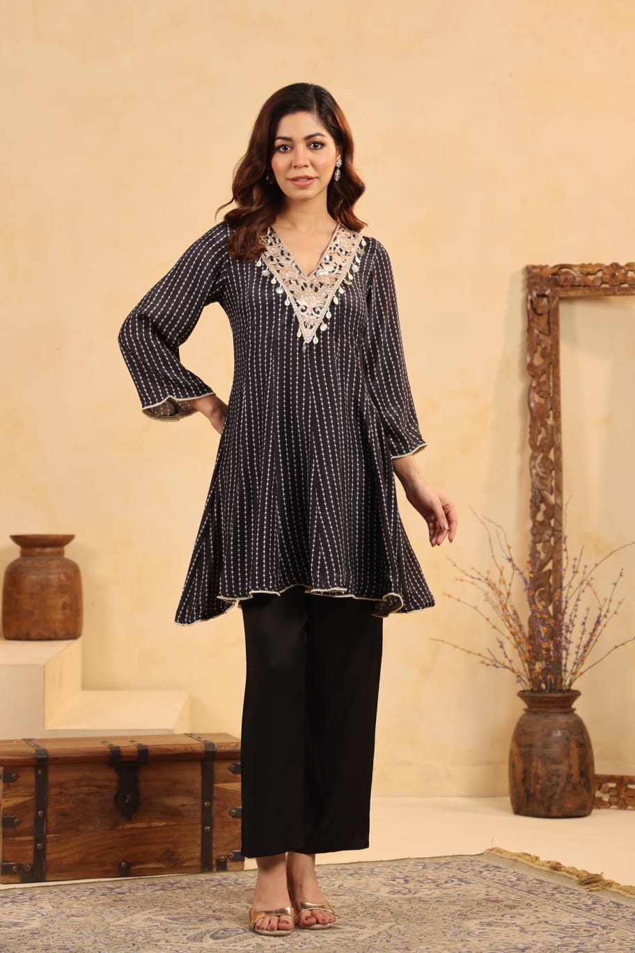 Muslin Black 2pc Set