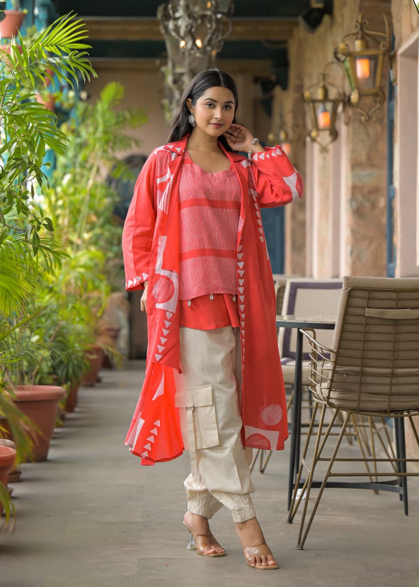 Cotton Orange 3pc Set