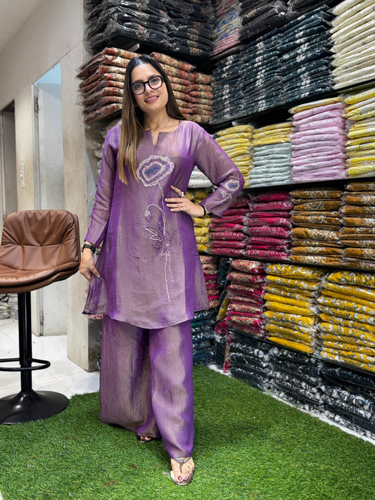 Crush Tissue Purple 2pc Set