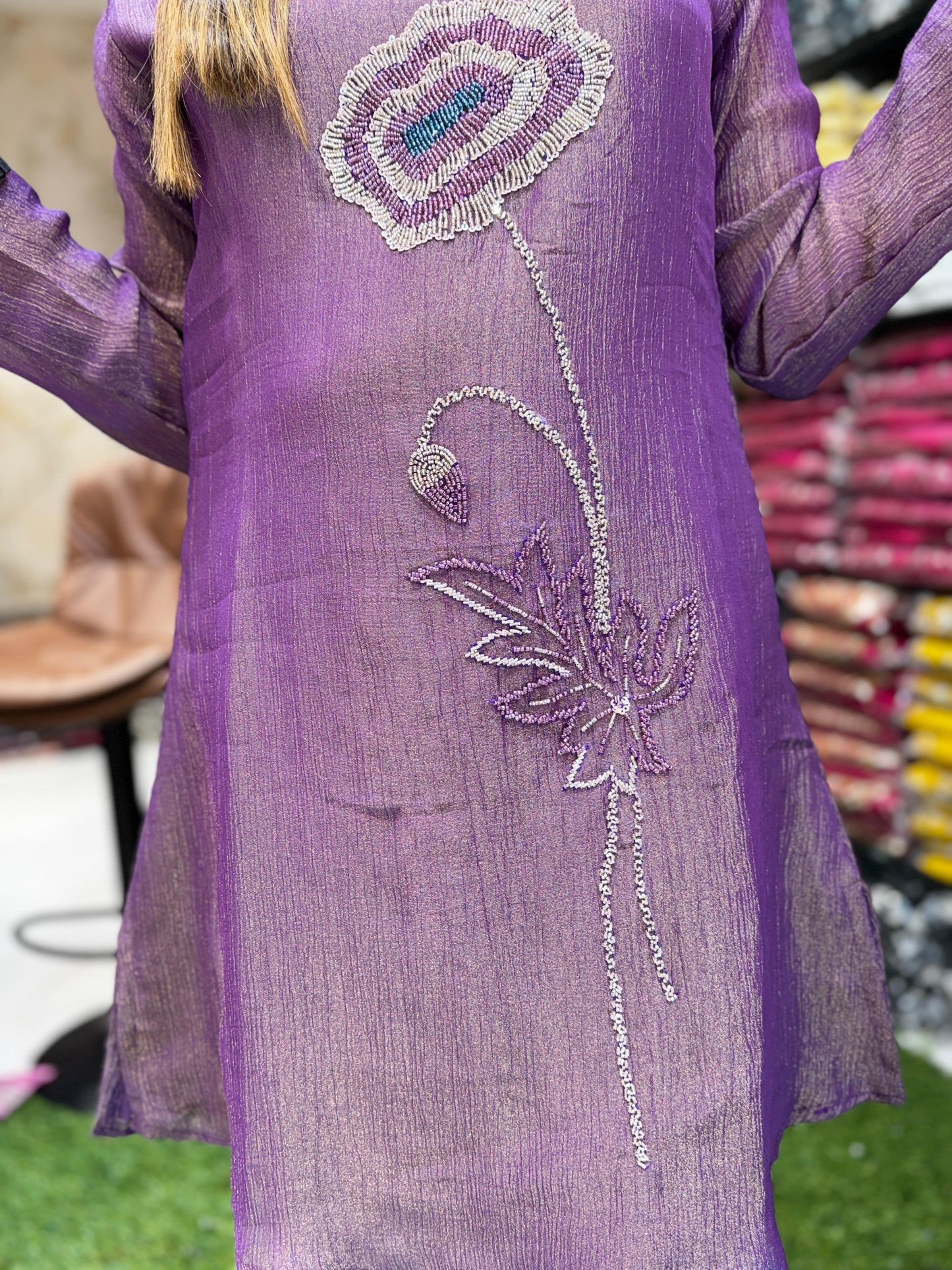 Crush Tissue Purple 2pc Set