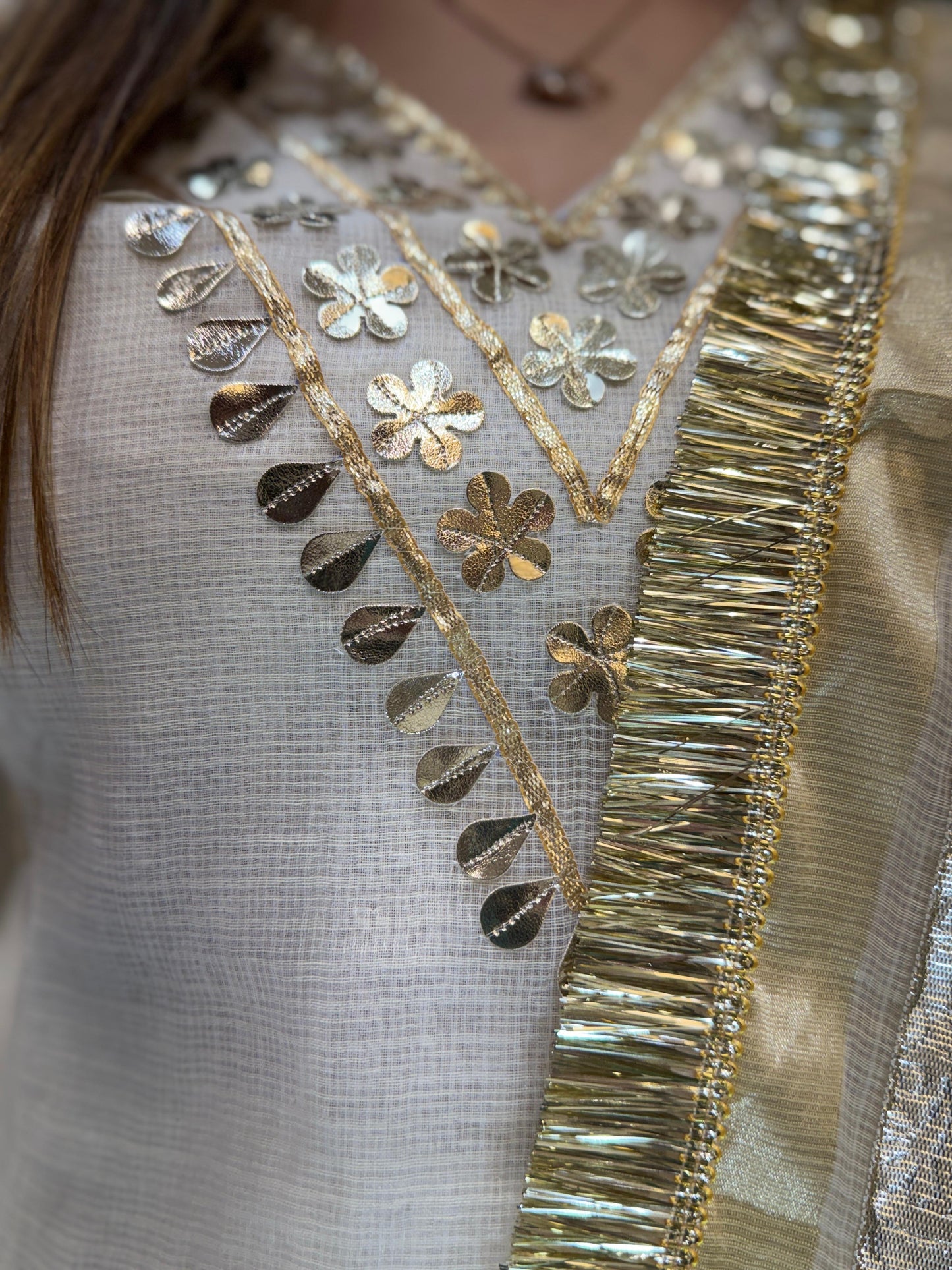 GFH CHOICE - Kota Doria White 3pc Set