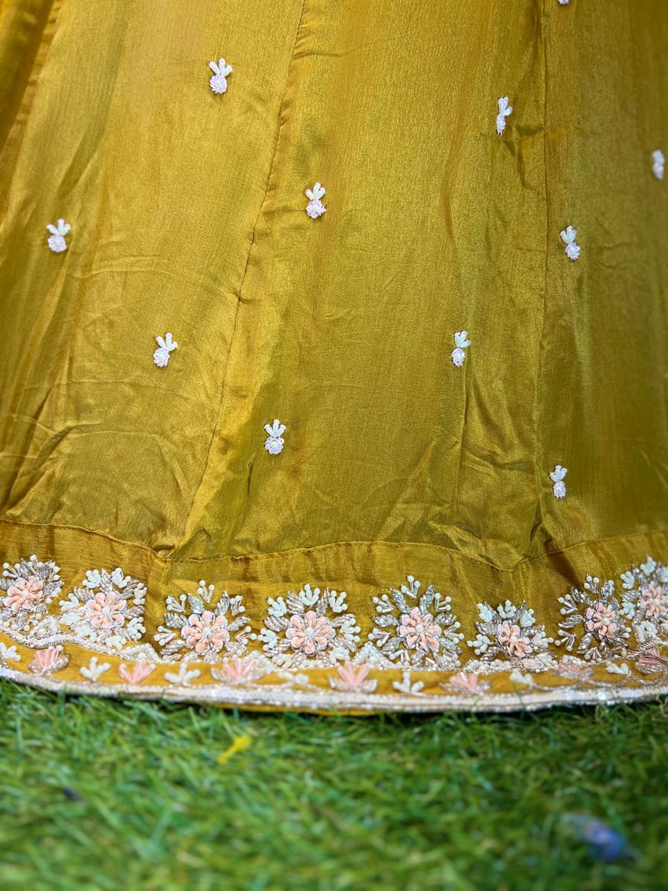 Chinon Gown Yellow 3pc Set