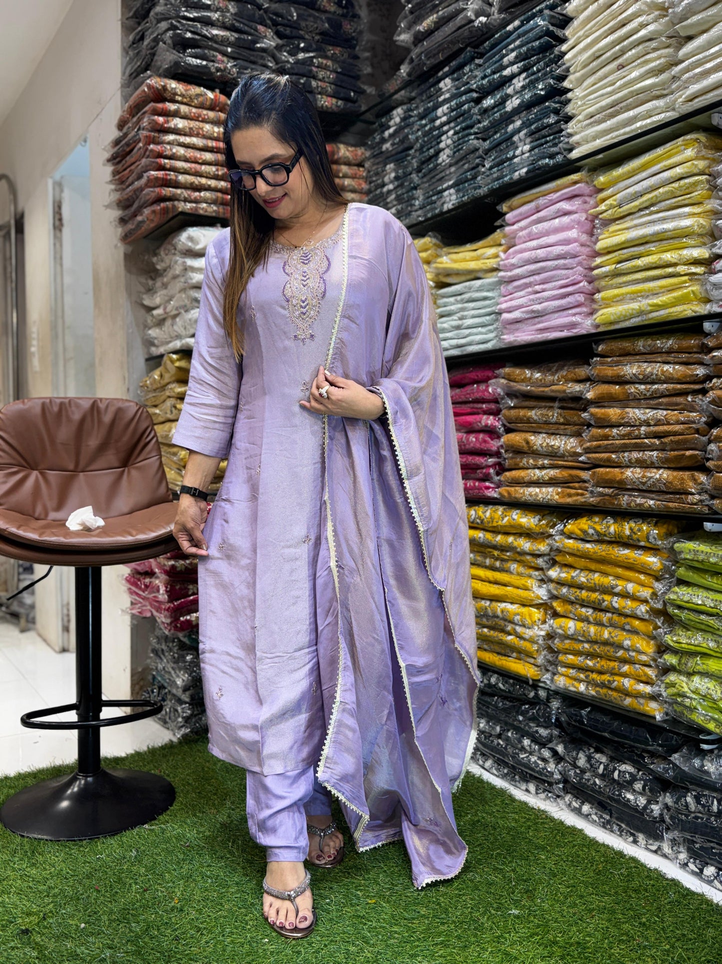 Simmer Tissue Pastle Purple 3pc Set