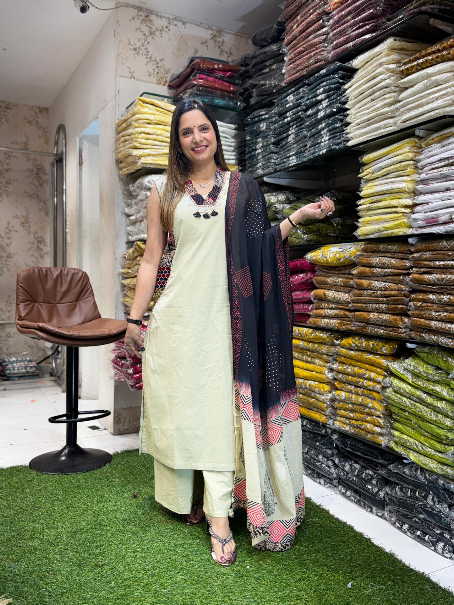 Sluv Cotton Dusty Off White 3pc Set