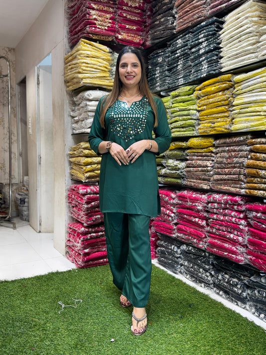 Gaji Silk Green 2pc Set