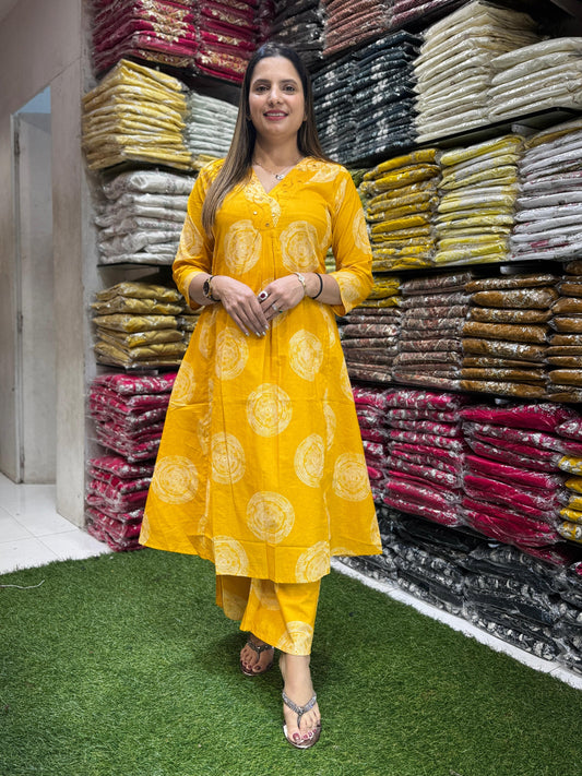 Cotton Yellow 2pc Set