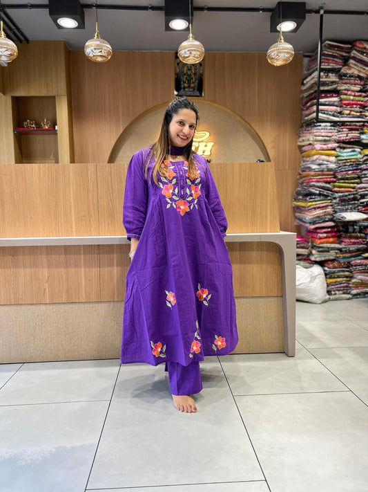 Cotton Purple 3pc Set