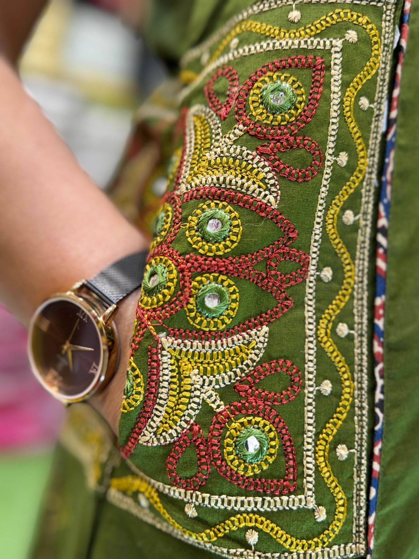 Sluv Cotton Mahendi Green 3pc Set