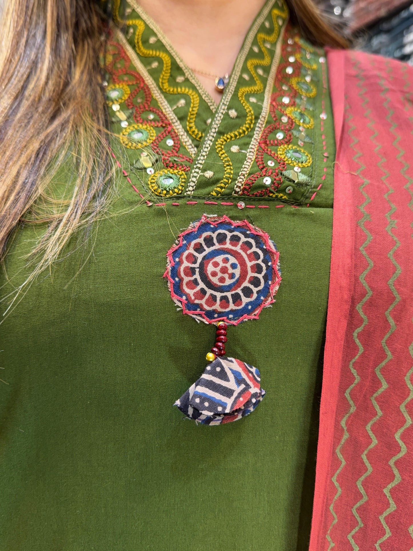 Sluv Cotton Mahendi Green 3pc Set