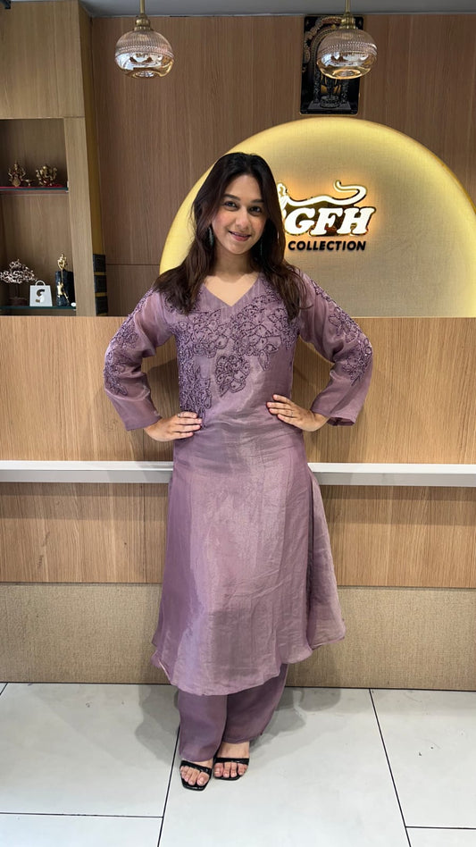 Simmer Tissue Purple 2pc Set