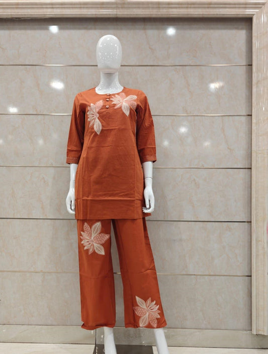 Cotton Orange 2pc Set