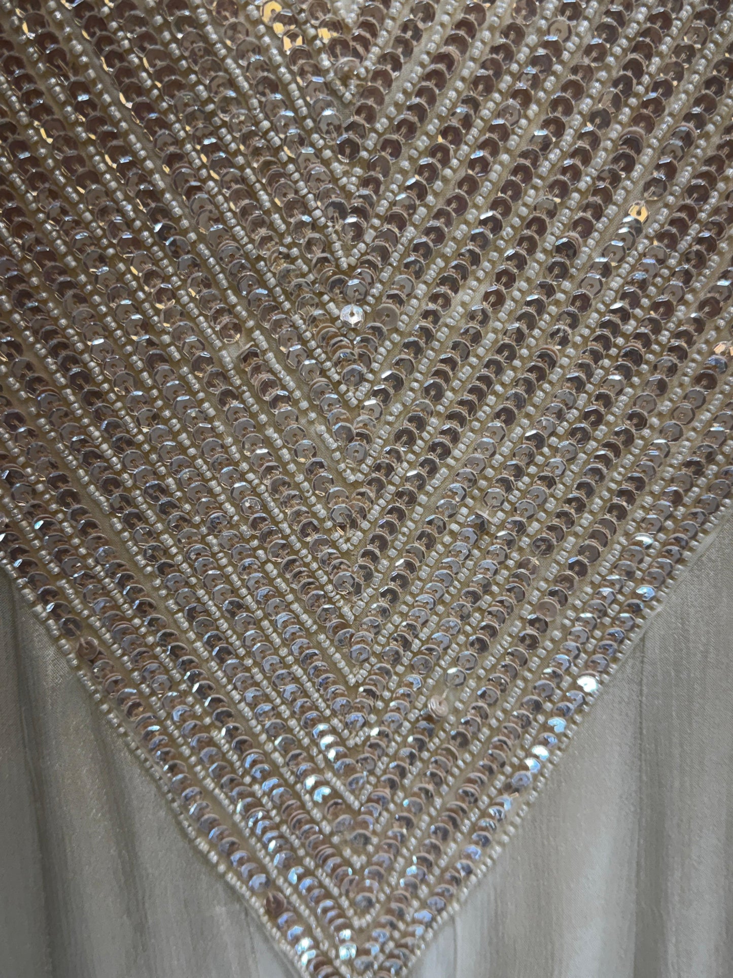 Chinon Pearl White Shoulder Anarkali 3pc Set