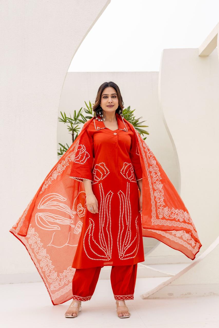 Cotton Orange 3pc Set