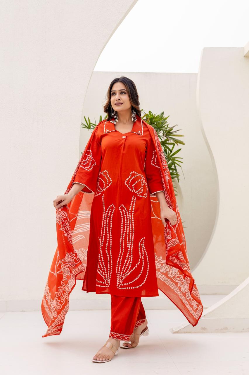 Cotton Orange 3pc Set