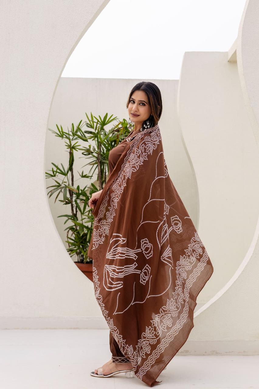 Cotton Brown 3pc Set