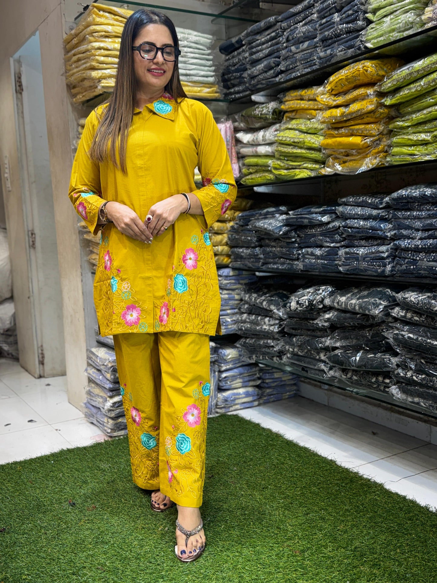 Pure Sluv Cotton Yellow 2pc Set