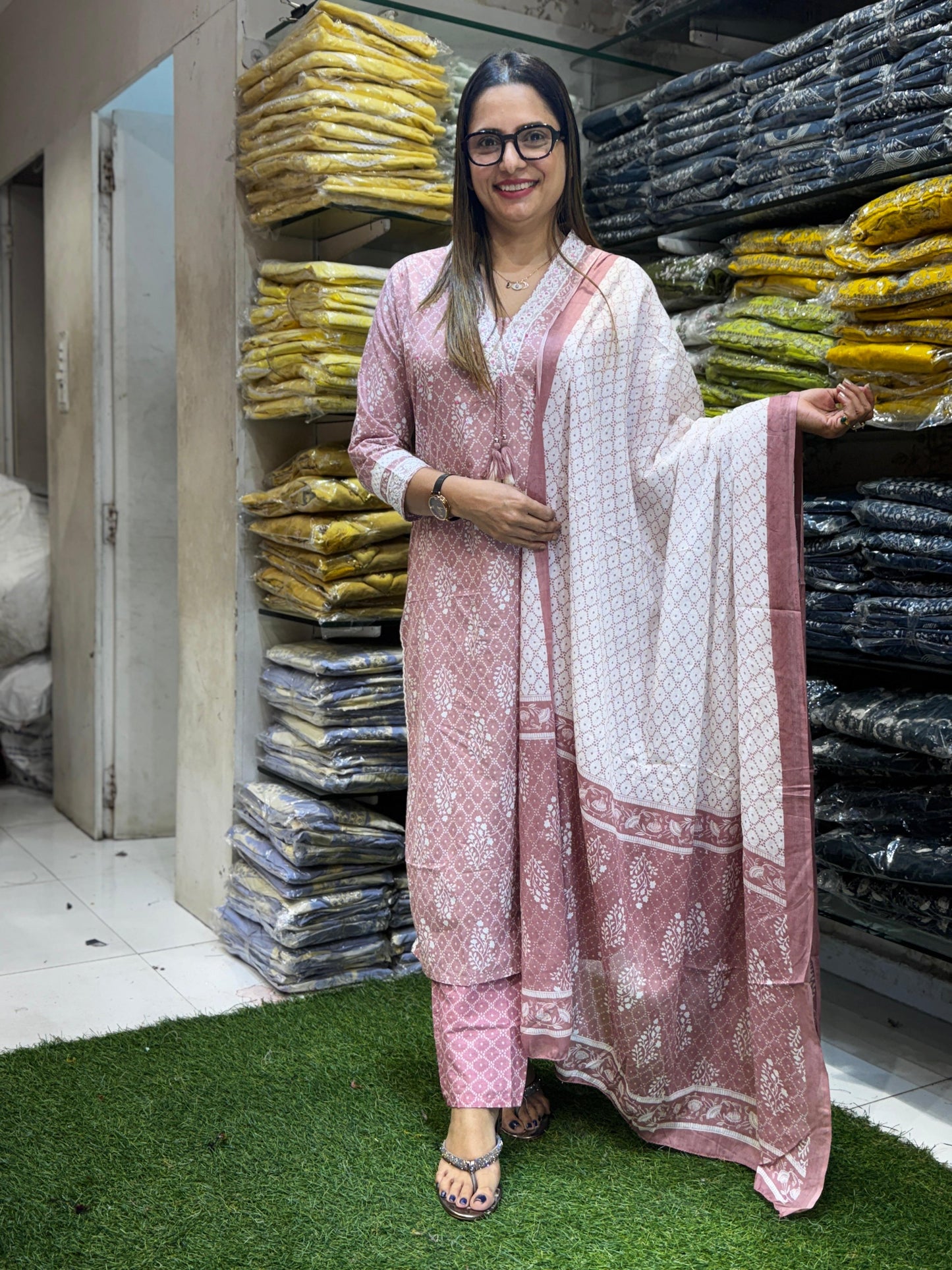 Cotton Nude Pink 3pc Set