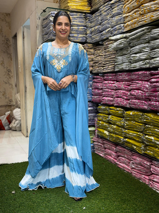 Crep Aqua Blue 3pc Set