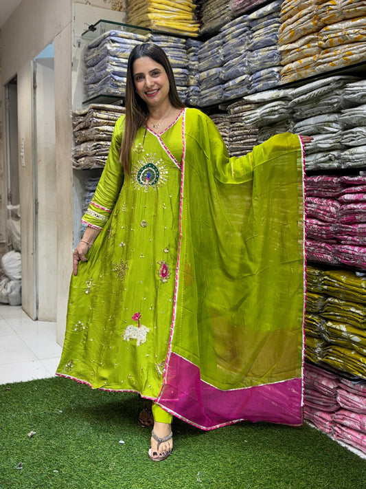 Dola Silk Green 3pc Set