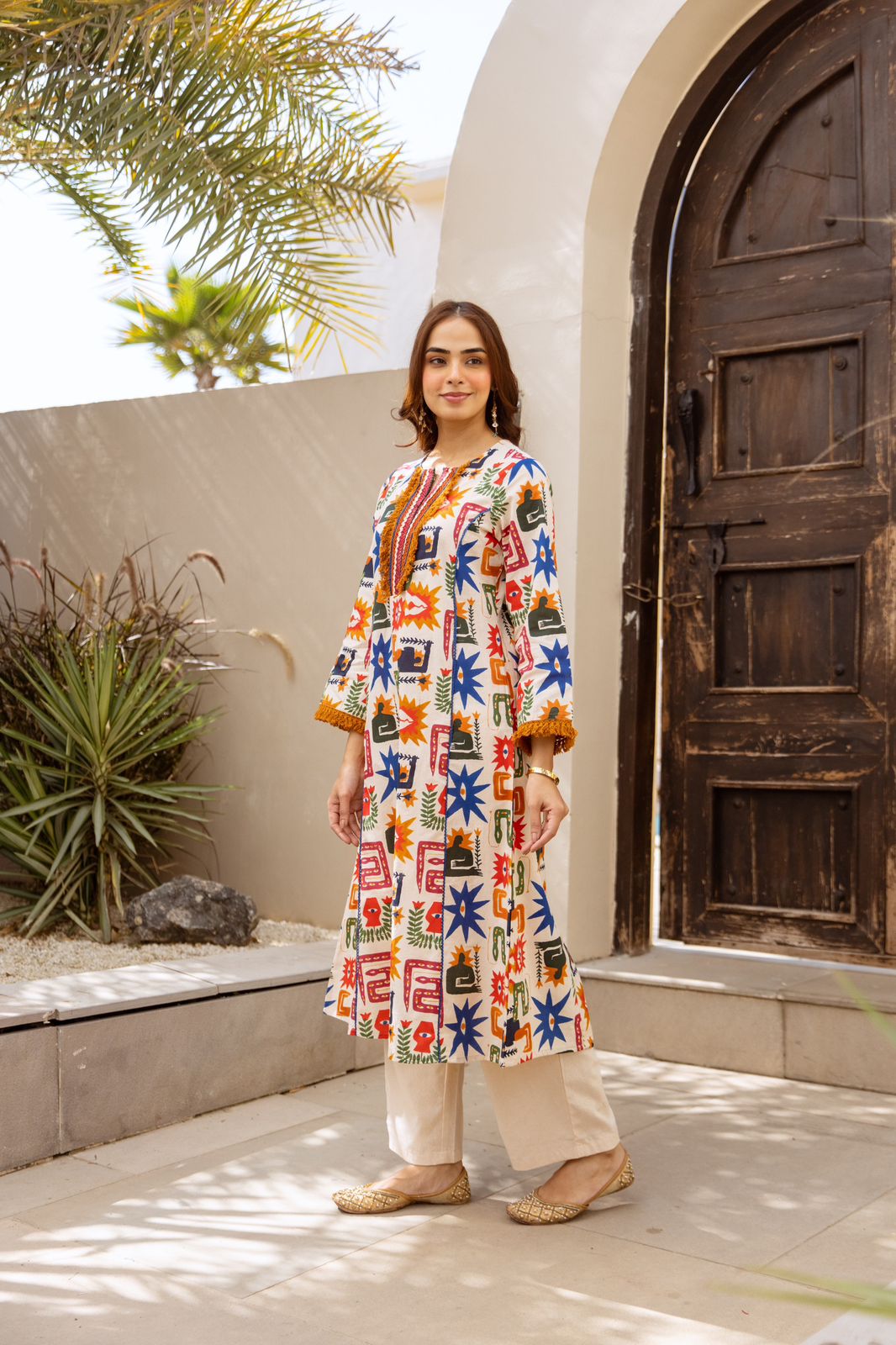 Linen Flex Off White 2pc Set