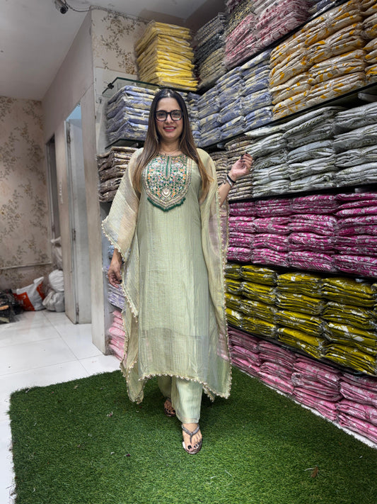 Crush Tissue Green 3pc Set