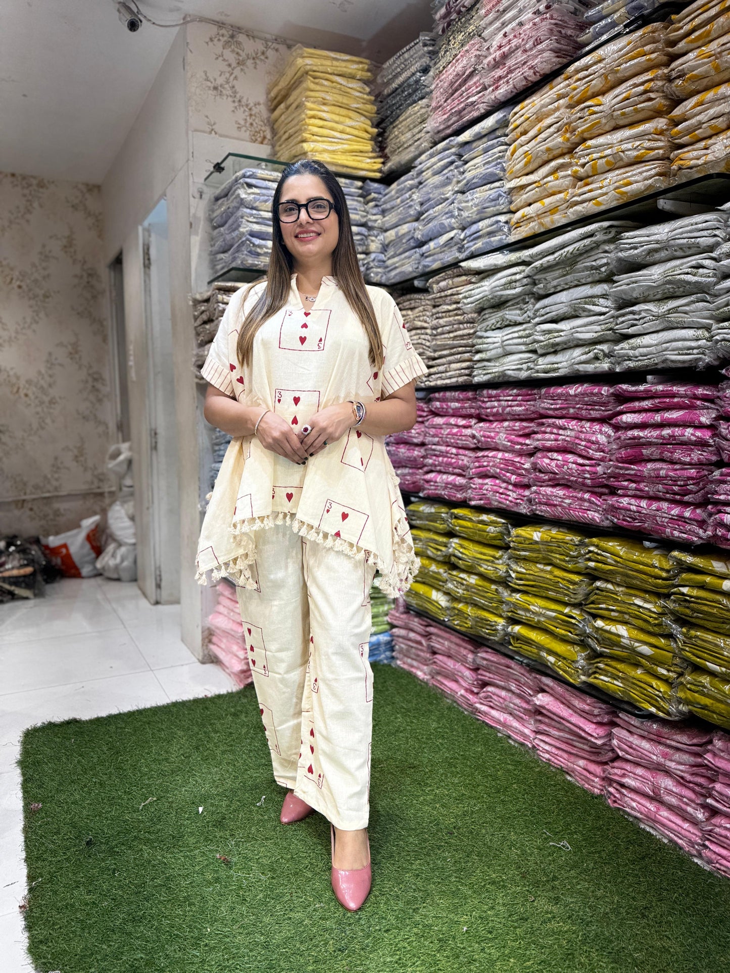 Flex Cotton Off White 2pc Set