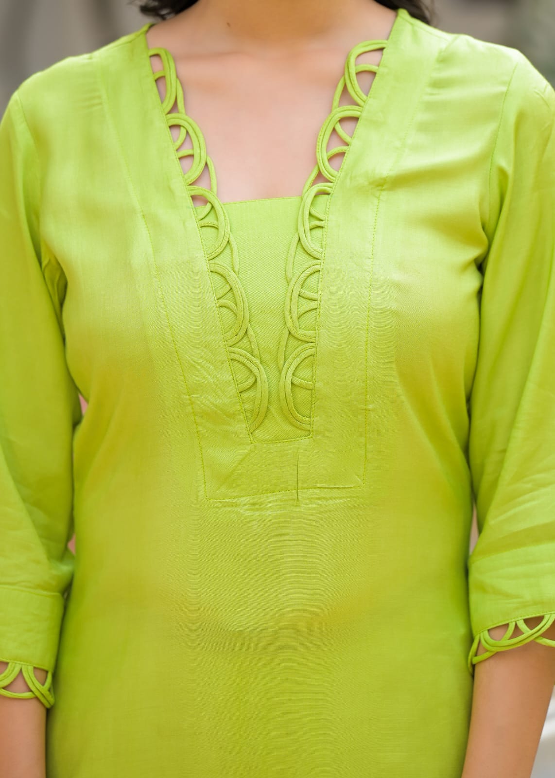 Pure Muslin Farsi Salwar Green 2pc Set