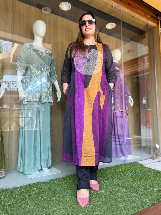 Pure Cotton Purple 2pc Set