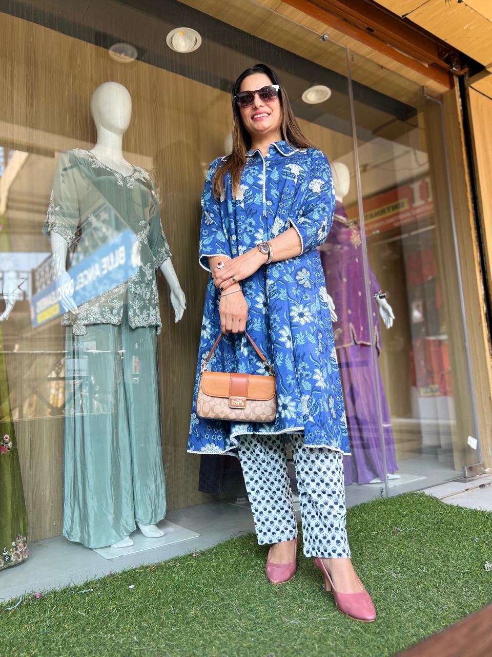 Pure Cotton Blue 2pc Set