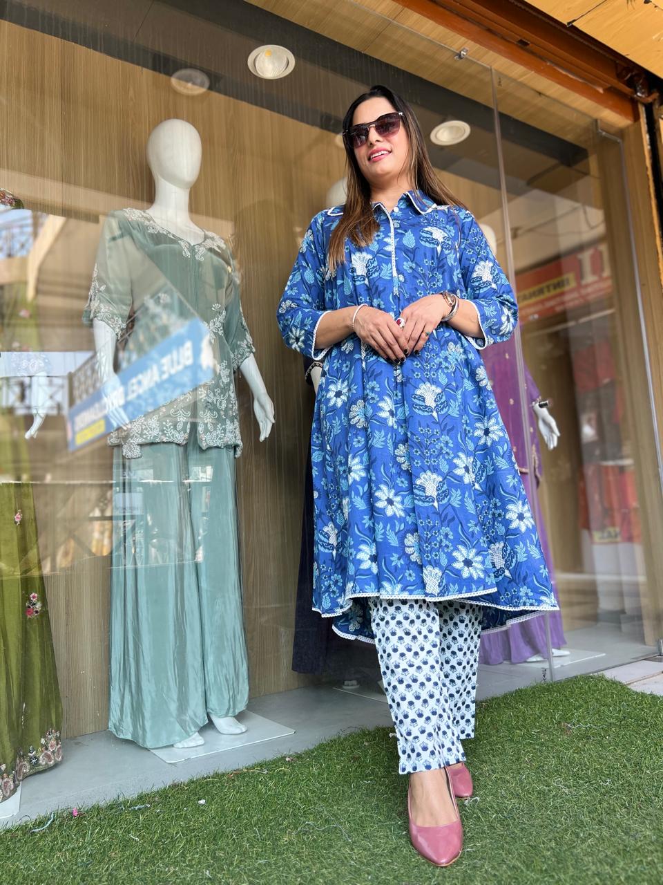 Pure Cotton Blue 2pc Set