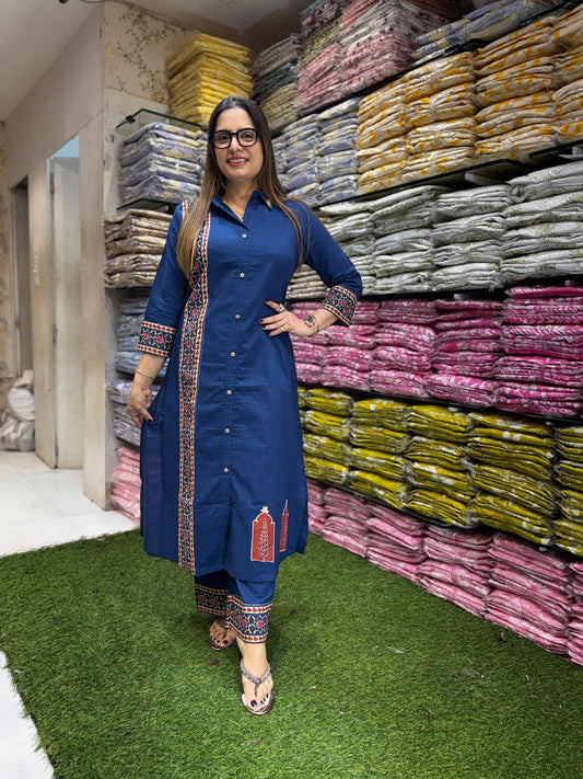 Pure Cotton Blue 2pc Set