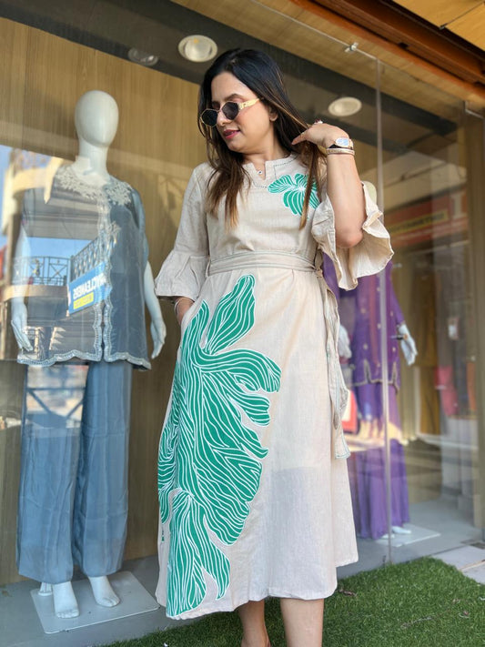 Pure Flex Cotton Off White Midi