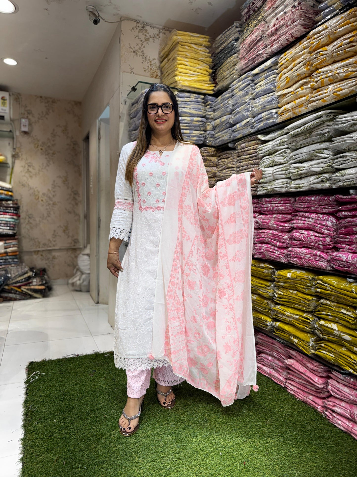 Pure Cotton Off White 3pc Set