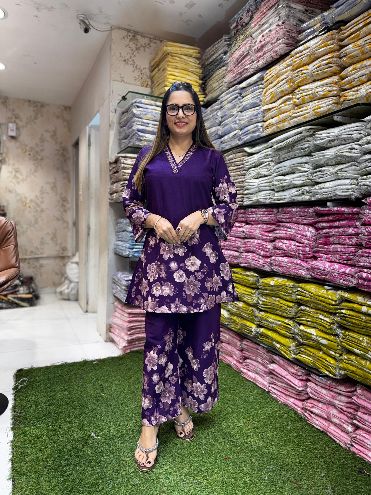 Pure Flex Cotton Purple 2pc Set