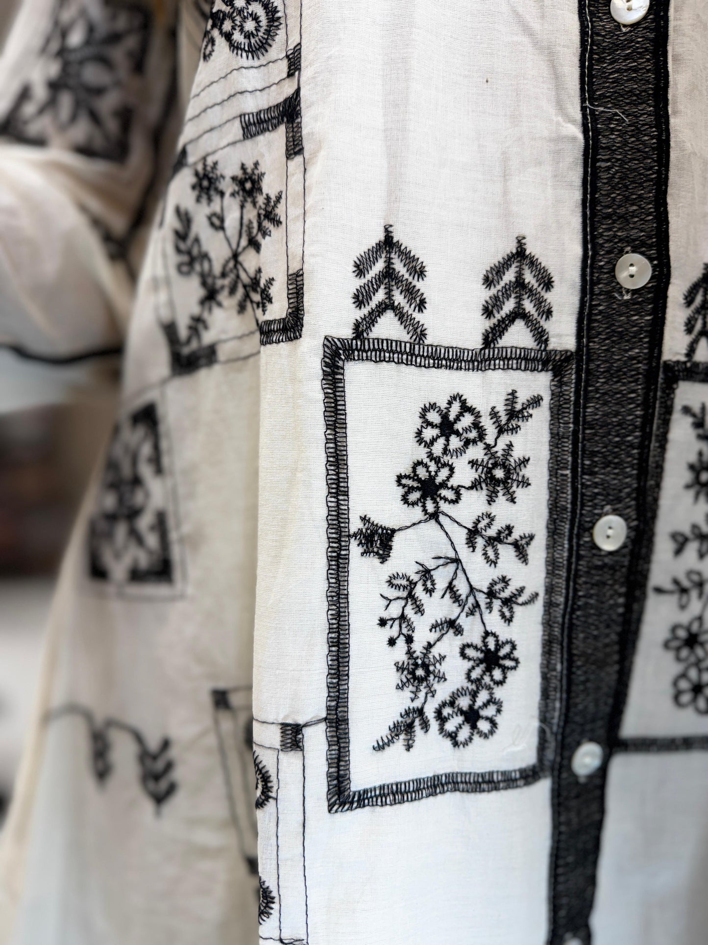 Pure Mull Cotton Off White 2pc Set