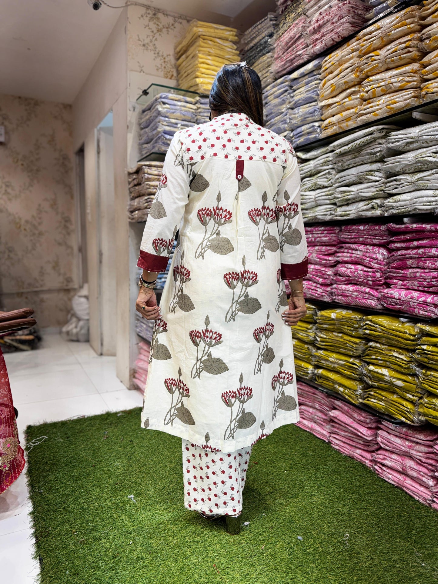 Pure Cotton Off White 2pc Set