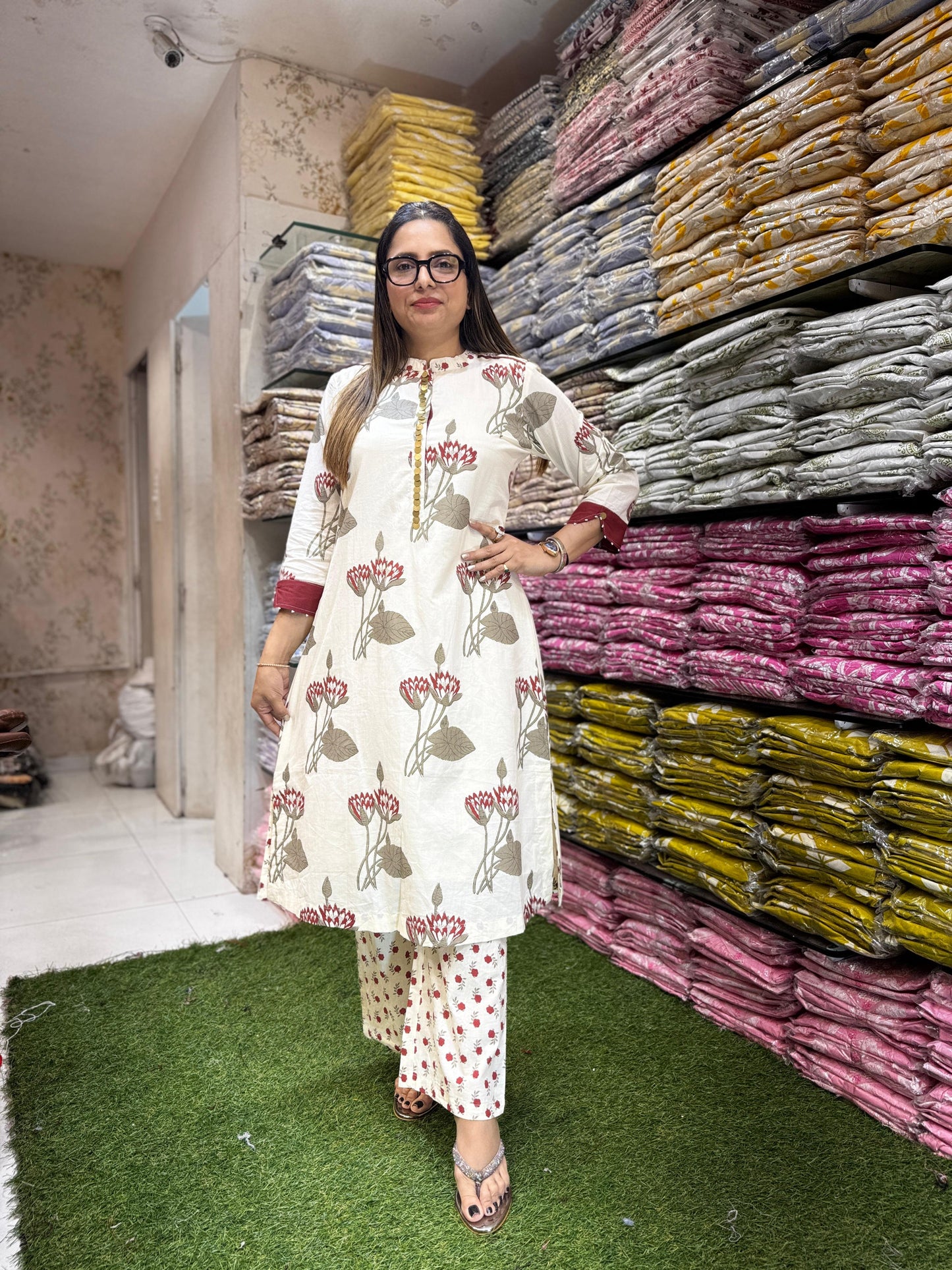 Pure Cotton Off White 2pc Set