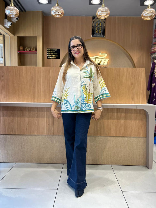 Pure Doby Cotton White Shirt
