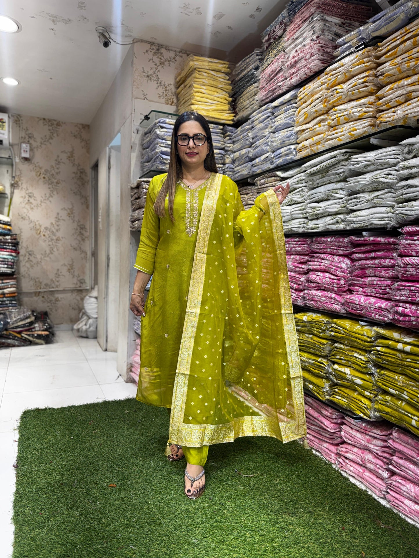 Pure Chinon Green 3pc Set