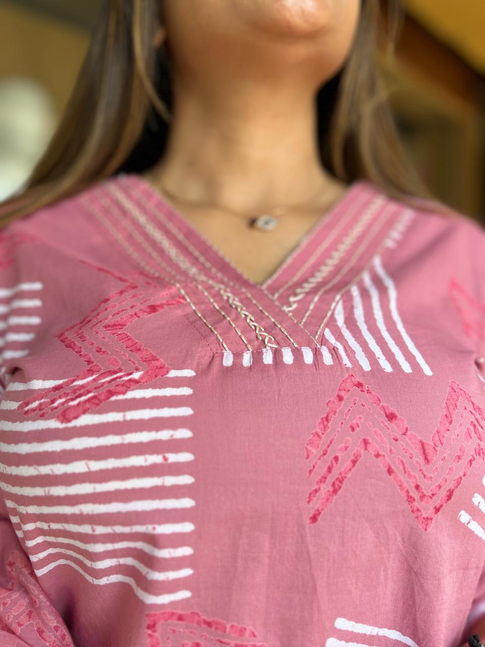 Pure Cotton Pink 3pc Set