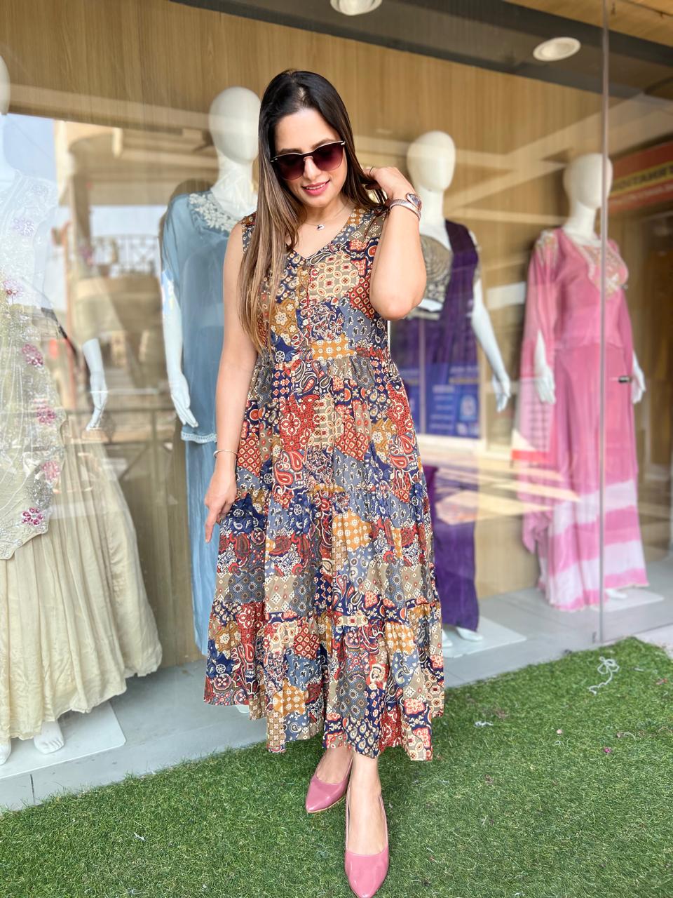 Pure Cotton Dark Beige Midi