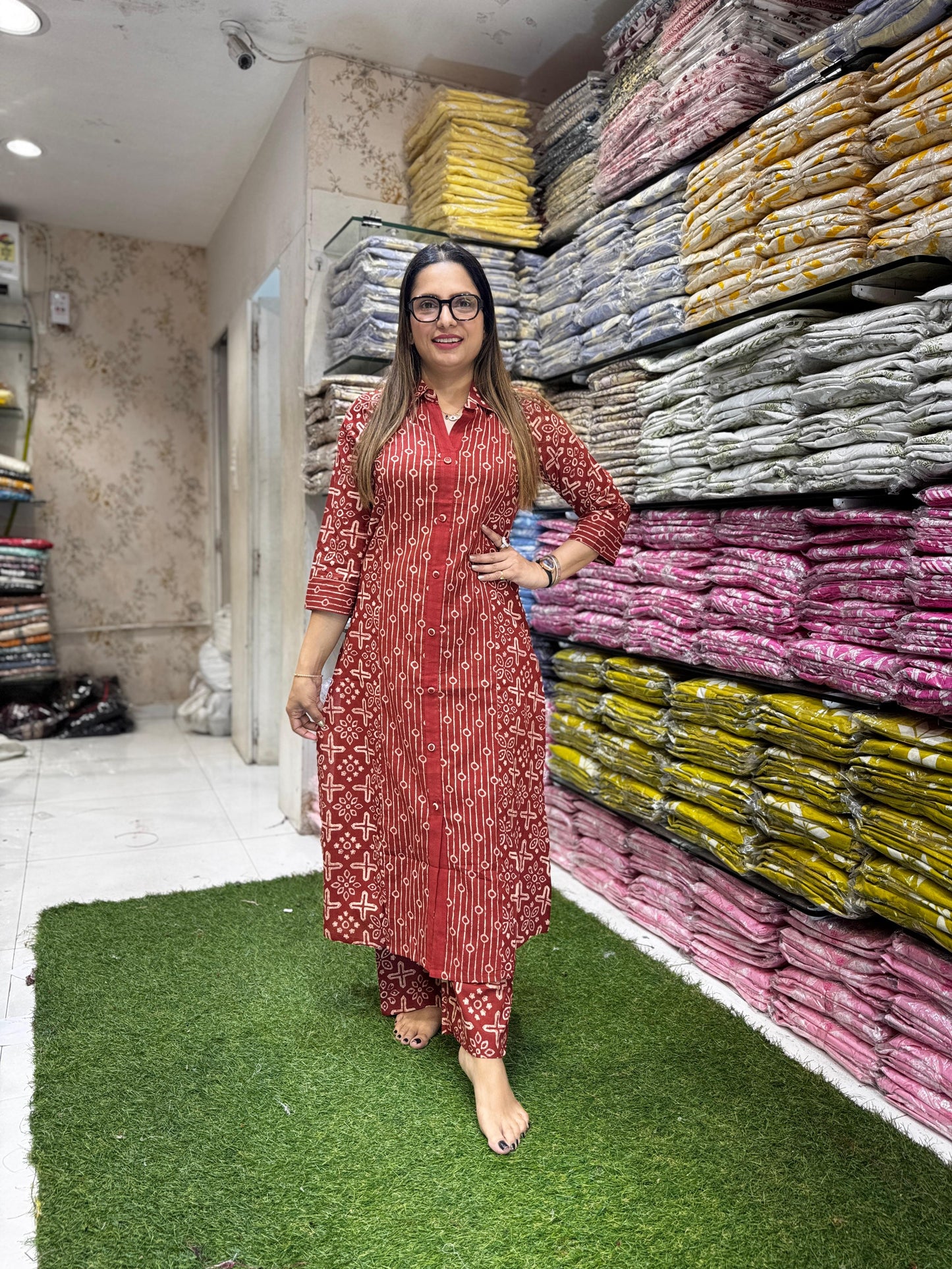 Pure Cotton Rust 2pc Set