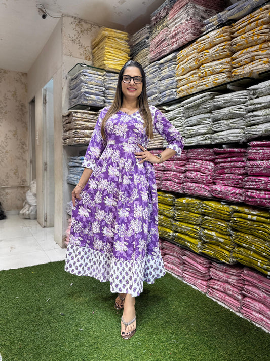 Pure Flex Cotton Purple Midi