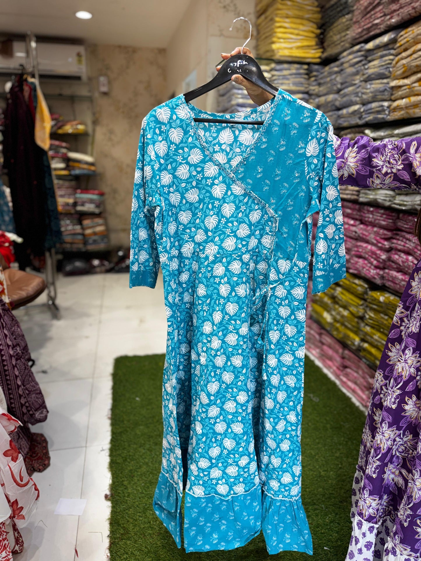 Pure Cotton Firozi Midi