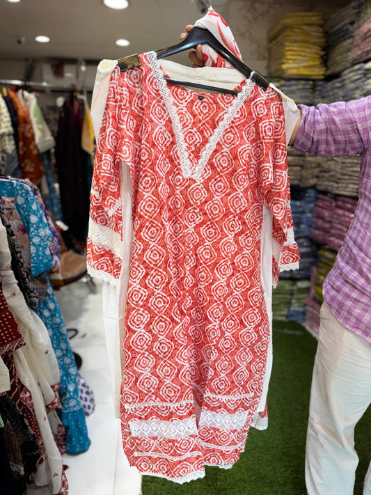 Pure Cotton Orange 3pc Set